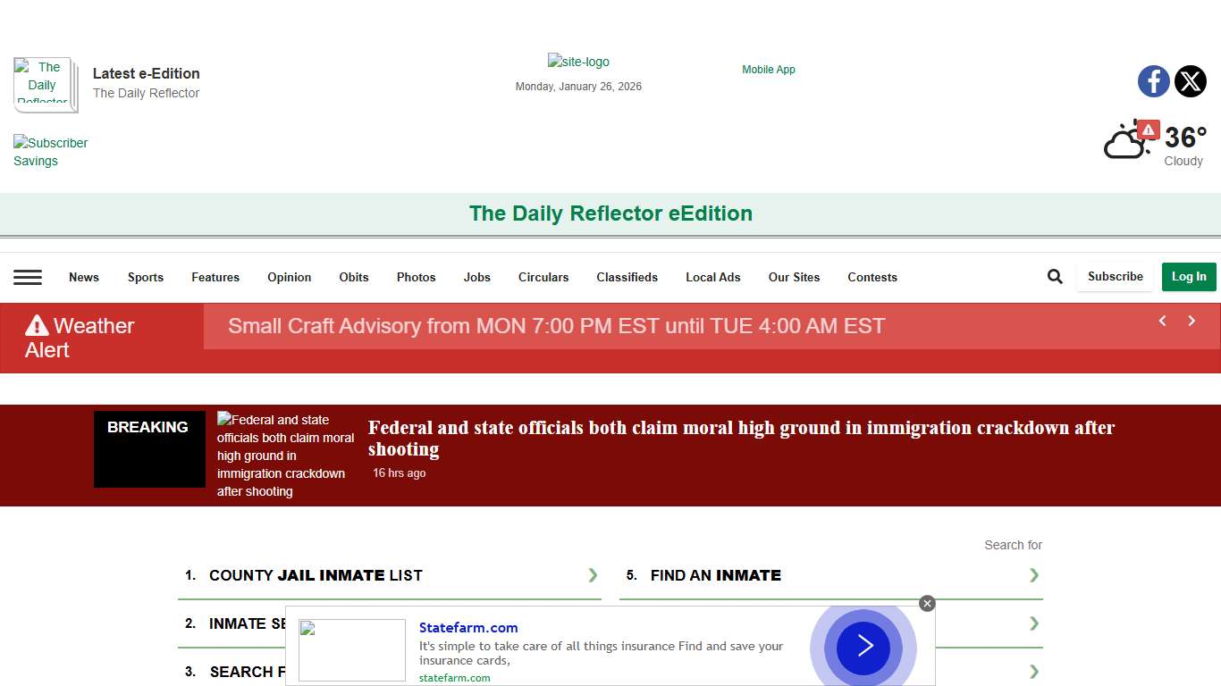 Jail Bookings reflector.com